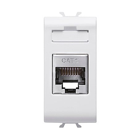 Gewiss Chorus - Priza RJ45 cat 6 FTP 1 modul CH/Alb