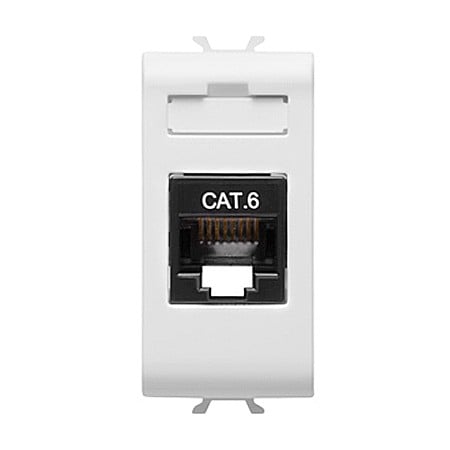 Gewiss Chorus - Priza RJ45 cat 6 UTP 1 modul CH/Alb