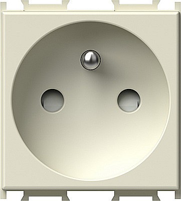 TEM - GAMA MODUL - Priză Schuko 1P TEM 16A ST IP20 Crem