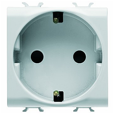 Prize si intrerupatoare - Priza Schuko 2M 2P+E 16A Alb, CHORUS