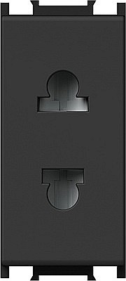 TEM - GAMA MODUL - Priză Schuko EURO 1M TEM 16A ST IP20 Negru