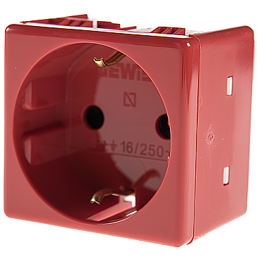 Prize si intrerupatoare - Priza Schuko Rosie 2M 2P+E 16A, System