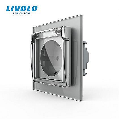 Prize - Priza Schuko Simpla cu protectie impotriva apei gri