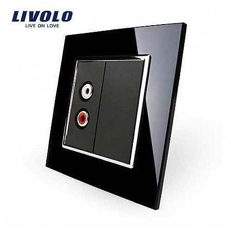 Prize - Priză simplă audio, RCA negru