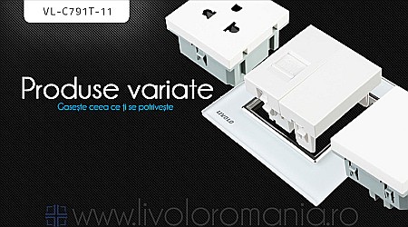 Priză simplă telefon, RJ11 alb [1]