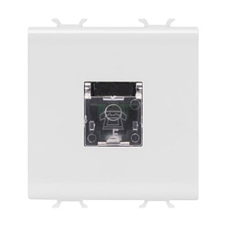 Gewiss Chorus - Priza telefon RJ11 2 module CH/Alb
