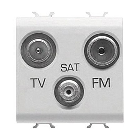 Gewiss Chorus - Priza TV-SAT-FM 2 module CH/Alb