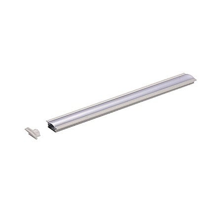 Profil banda LED - Profil aplicat din aluminiu anodizat pentru benzi LED, LMX-205, LED Market, Culoare gri, Lungime 3m