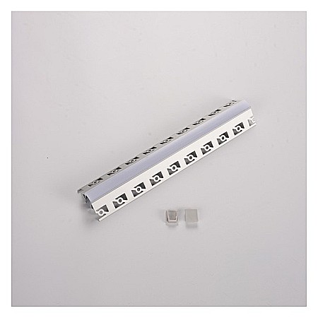 Profil aplicat din aluminiu anodizat pentru benzi LED, LMX-303, LED Market, Culoare gri, Lungime 3m [1]