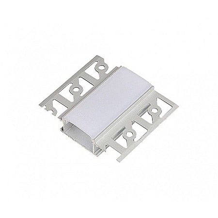 Profil banda LED - Profil incastrabil din aluminiu anodizat pentru benzi LED, LMX-305, LED Market, Culoare gri, Lungime 2m