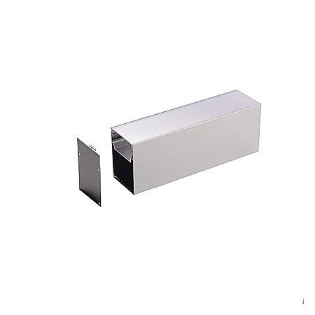 Profil banda LED - Profil suspendat din aluminiu anodizat LED, LMX-5575-M, 65W, LED Market, Culoare gri, Lungime 1500m