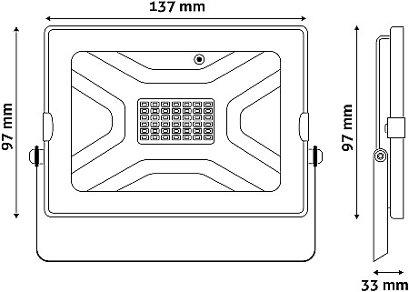 Proiector LED Slim SMD cu telecomanda IR [2]