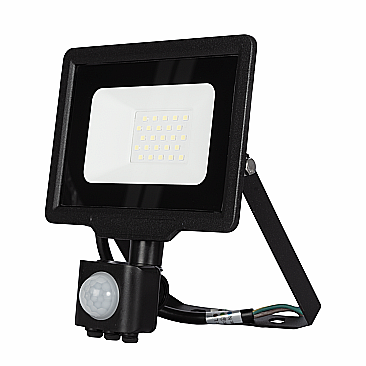 Corpuri de iluminat - Proiector LED SMD Slim Senzor 20W Negru Novelite