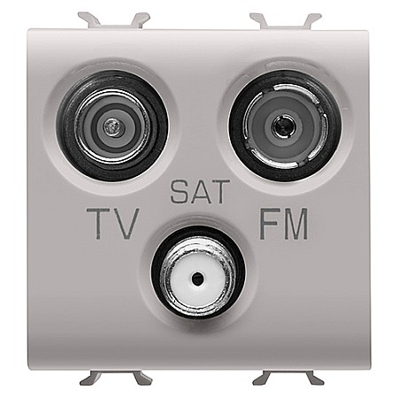 Gewiss Chorus - PRZ GW13382 Priza TV-SAT-FM CH/Bej Satin
