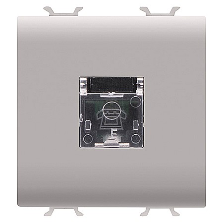 Gewiss Chorus - PRZ GW13409 Priza telefon RJ11 2 module CH/Bej Satin