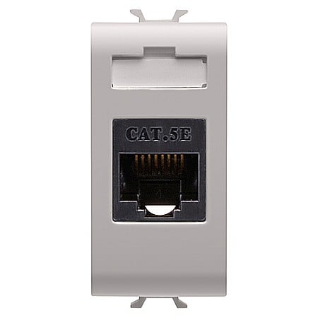 Gewiss Chorus - PRZ GW13421 Priza RJ45 UTP cat 5e 1 modul CH/Bej Satin