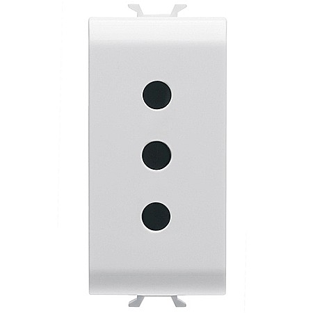 Gewiss Chorus - PRZ GW15201 Priza 2P+E 10A P11 1 modul CH/Alb Satin