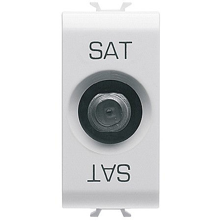 Gewiss Chorus - PRZ GW15372 Priza TV/SAT 1 modul CH/Alb Satin