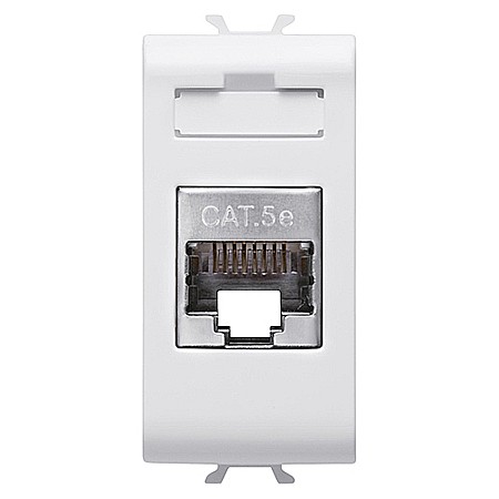 Gewiss Chorus - PRZ GW15422 Priza RJ45 FTP cat 5e 1 modul CH/Alb Satin