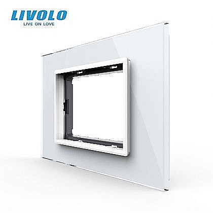 Aparataj modular - Rama de sticla, standard italian, 3M alb