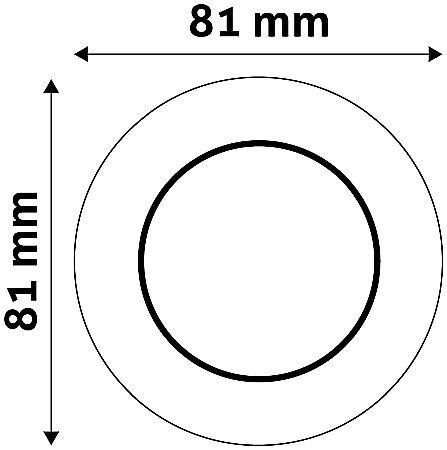 Rama GU10 Rotunda Alb [1]