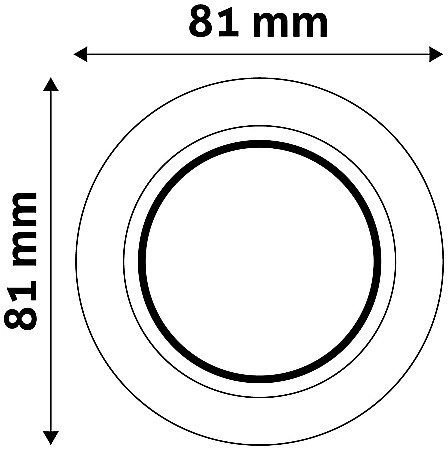 Rama GU10 Rotunda Alb [1]
