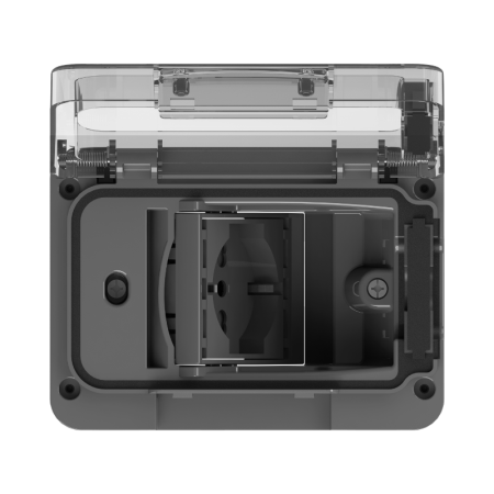 Priza exterior - Ramă Ornament Wide IP55 cu Priză P40 Schuko Bipasso 3 Module Antracit