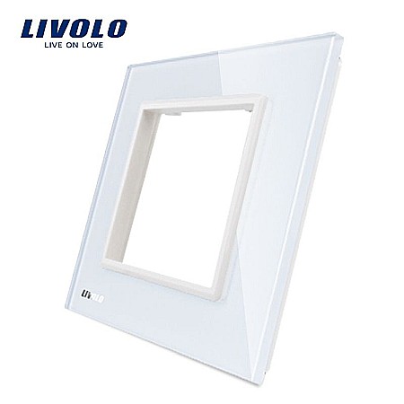Livolo - Ramă Priză Simplă alb