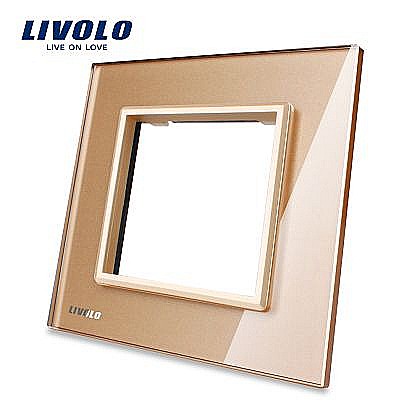 Livolo - Ramă Priză Simplă auriu