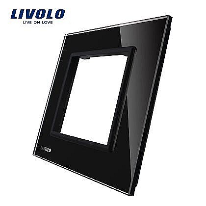 Livolo - Ramă Priză Simplă negru