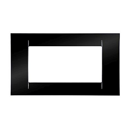 Gewiss System - Rama Virna 4 module Negru toner