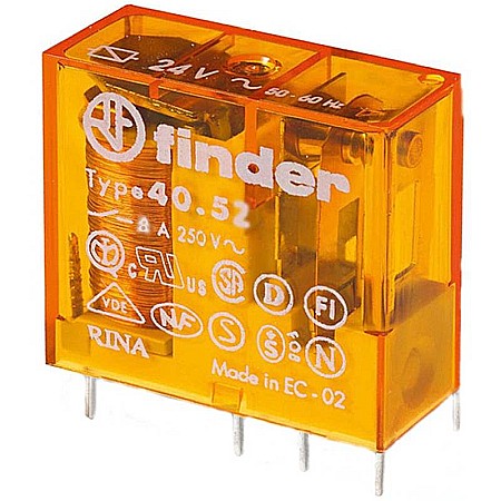 Relee - Releu fisabil Finder 8 pini 230VAC 8A 1ND+1NI 40.52.8.230.0000
