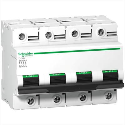 Sigurante Schneider - Siguranta automata Schneider 100A 4P curba C C120N Acti9 A9N18374