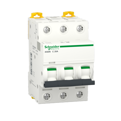 Sigurante Schneider - Siguranta automata Schneider 20A 3P curba C IK60n Acti9 A9K24320