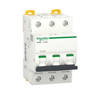 Sigurante Schneider - Siguranta automata Schneider 40A 3P curba C IK60n Acti9 A9K24340