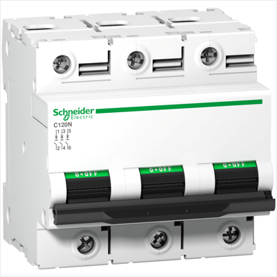 Sigurante automate - Siguranta automata Schneider 80A 3P curba C C120N Acti9 A9N18365