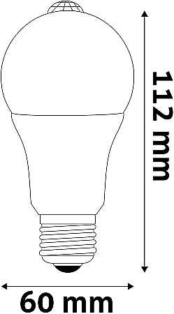 Smart LED Glob A60 cu PIR sensor [2]