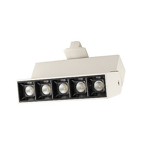Uncategorized - Spot LED 10W, 1140lm - 50 000 ore, directionabil pe sina monofazata, LED Market, LM35-5BK, Corp alb