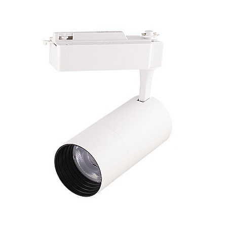 Uncategorized - Spot LED 30W, 3420lm - 50 000 ore, directionabil pe sina monofazata, iluminat comercial, LED Market, HS-009-2WH, Corp alb