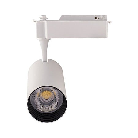 Spot LED 30W, 3420lm - 50 000 ore, directionabil pe sina monofazata, iluminat comercial, LED Market, HS-009-2WH, Corp alb [1]