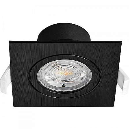 Corpuri de iluminat - SPOT LED PATRAT 7W 3000/4000/6000K 230 IP20 NEGRU ROTABIL