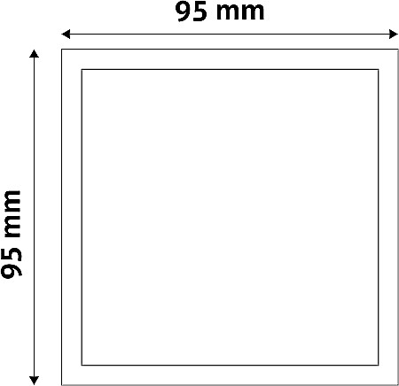 Spot LED plastic 95x95 5w 6400K [1]