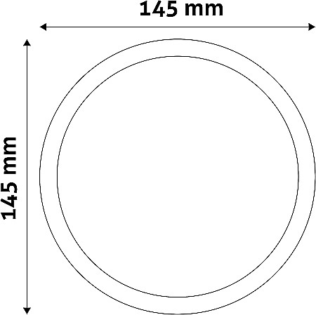 Spot LED plastic Ø145 12W 4000K [1]
