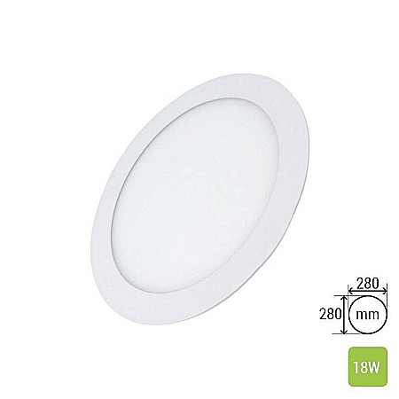 Uncategorized - Spot ultraslim LED 18W, 1890lm - 50 000 ore, rotund, incastrabil, LED Market, LM-P0118-RR