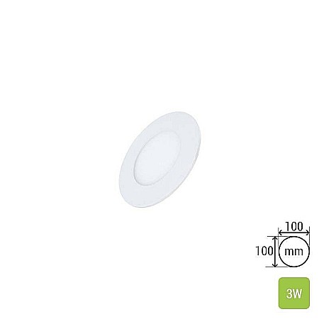 Uncategorized - Spot ultraslim LED 3W, 315lm - 50 000 ore, rotund, incastrabil, LED Market, LM-P0103-RR