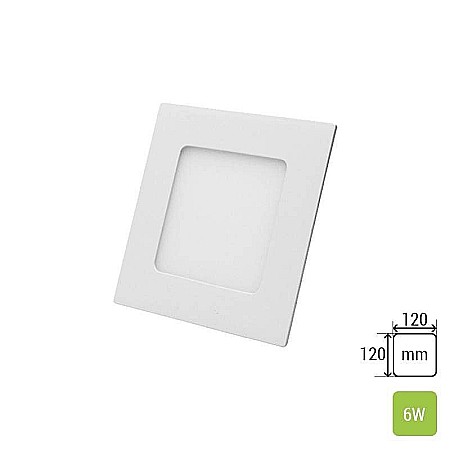 Uncategorized - Spot ultraslim LED 6W, 630lm - 50 000 ore, patrat, incastrabil, LED Market, LM-P0106-SR