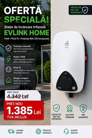 Materiale instalatii fotovoltaice - Stație încărcare Schneider Electric EVlink Home 11kW Type 2 RDC-DD