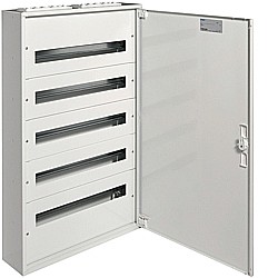 Tablouri metalice modulare PT - Tablou metalic aparent, ușă opacă 5x24 M - HAGER