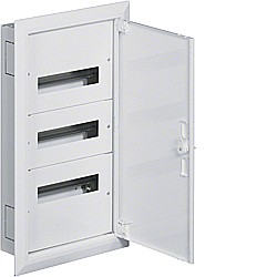 Tablouri electrice - Tablou metalic încastrat, ușă opacă 3x12 M - HAGER