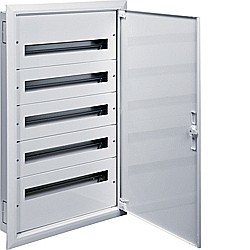 Tablouri electrice - Tablou metalic încastrat, ușă opacă 5x24 M - HAGER